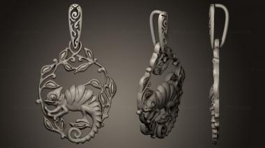 Jewelry Heart chameleon 3d model